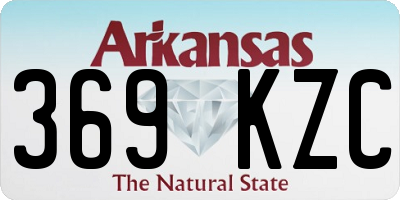 AR license plate 369KZC