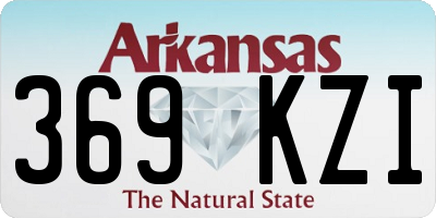 AR license plate 369KZI