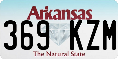 AR license plate 369KZM