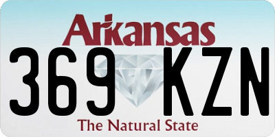 AR license plate 369KZN