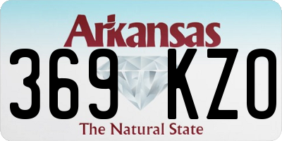 AR license plate 369KZO