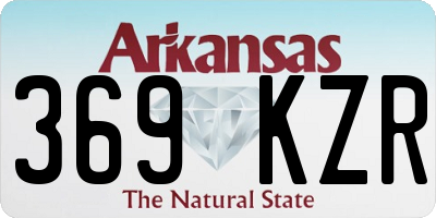 AR license plate 369KZR