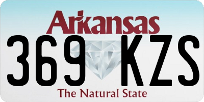 AR license plate 369KZS