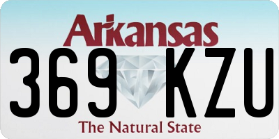 AR license plate 369KZU