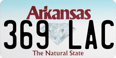 AR license plate 369LAC