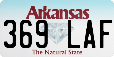 AR license plate 369LAF