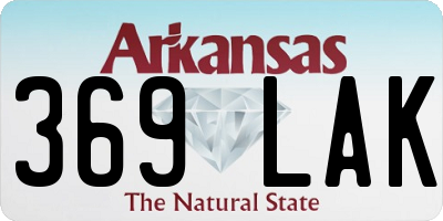 AR license plate 369LAK