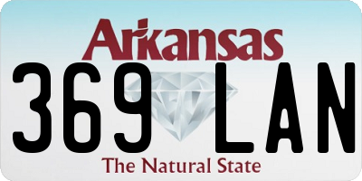 AR license plate 369LAN