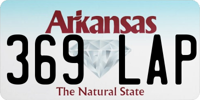 AR license plate 369LAP