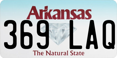 AR license plate 369LAQ
