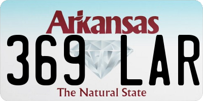 AR license plate 369LAR