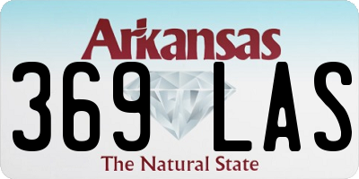 AR license plate 369LAS