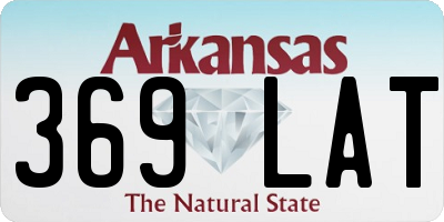 AR license plate 369LAT
