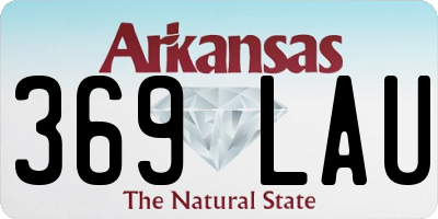 AR license plate 369LAU