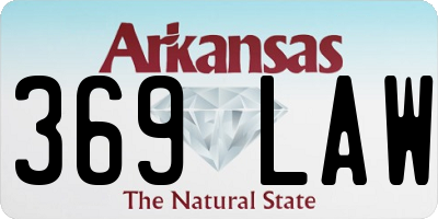 AR license plate 369LAW