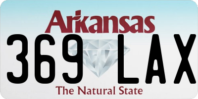 AR license plate 369LAX