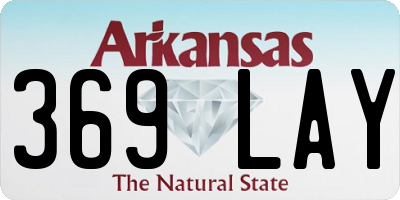 AR license plate 369LAY