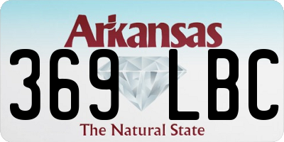 AR license plate 369LBC