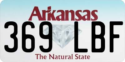 AR license plate 369LBF