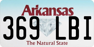 AR license plate 369LBI