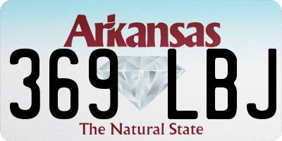 AR license plate 369LBJ