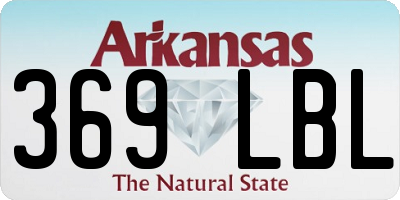 AR license plate 369LBL