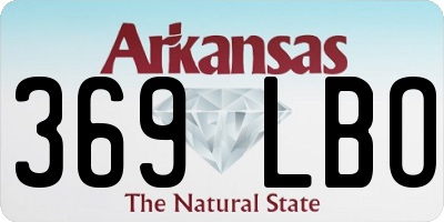 AR license plate 369LBO