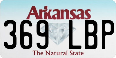 AR license plate 369LBP