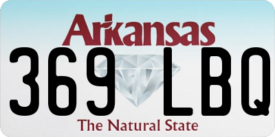 AR license plate 369LBQ