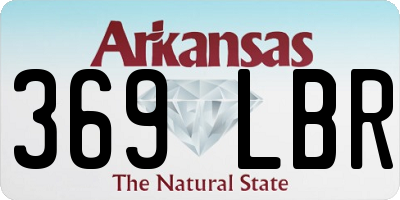 AR license plate 369LBR