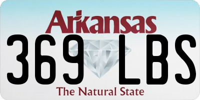 AR license plate 369LBS