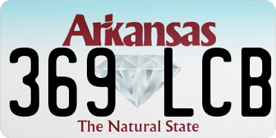 AR license plate 369LCB