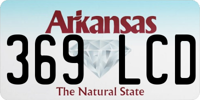 AR license plate 369LCD