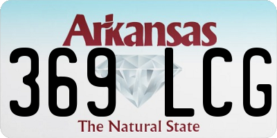 AR license plate 369LCG