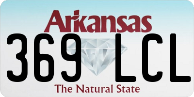 AR license plate 369LCL