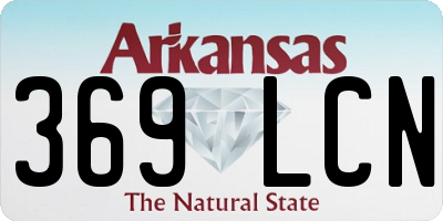 AR license plate 369LCN