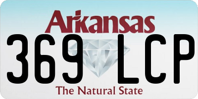 AR license plate 369LCP
