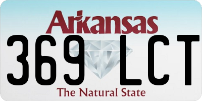 AR license plate 369LCT