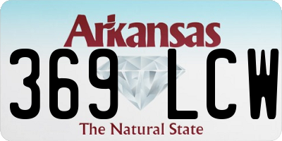 AR license plate 369LCW