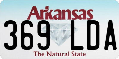 AR license plate 369LDA