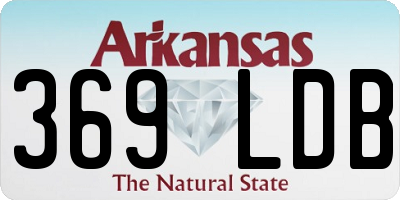 AR license plate 369LDB