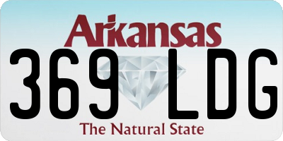 AR license plate 369LDG