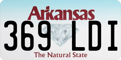 AR license plate 369LDI