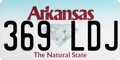 AR license plate 369LDJ