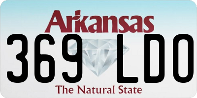 AR license plate 369LDO
