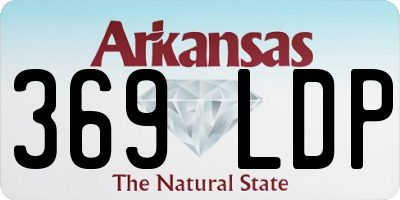 AR license plate 369LDP
