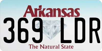 AR license plate 369LDR