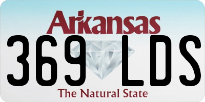AR license plate 369LDS