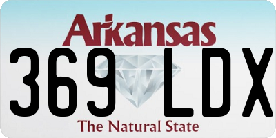 AR license plate 369LDX