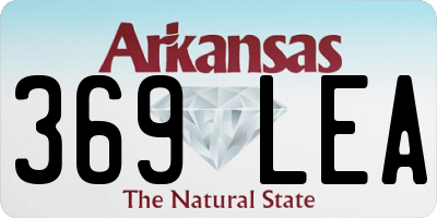 AR license plate 369LEA